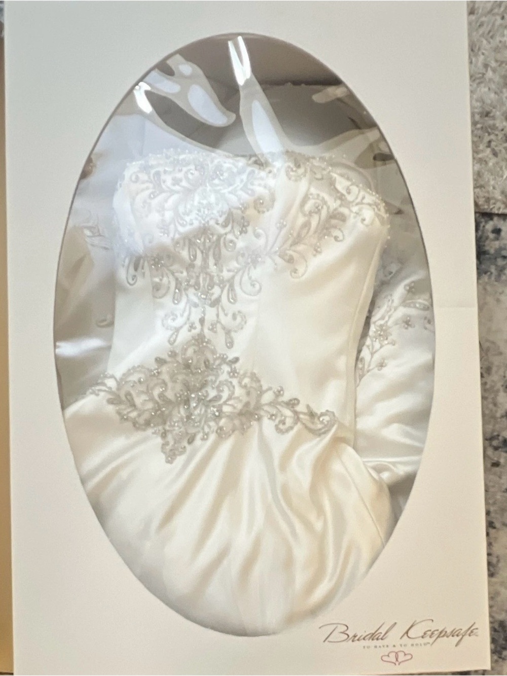 Passion of Essence White Strapless Beaded Wedding Dress